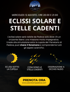 Planetario di Padova - Evento Eclissi Agosto 2026