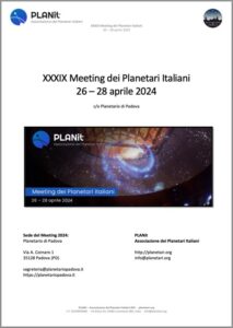 Programma del Convegno dei Planetari Italiani, Padova 26-28 aprile 2024